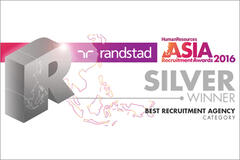 randstad awarded best recruitment agency (silver) at asia recruitment awards 2016.